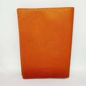 ロエベ LOEWE ブックカバー 美品 - オレンジ レザー 新着 20240409｜brandear