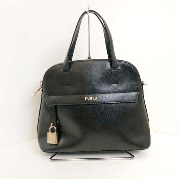 フルラ FURLA ハンドバッグ パイパー 訳あり 黒 レザー 新着 20240413