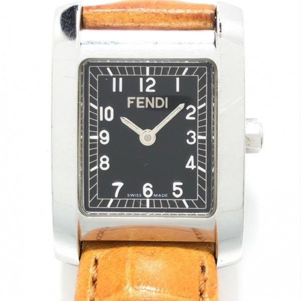フェンディ FENDI 腕時計 - 7000L レディース 型押し加工 黒 新着 20240502