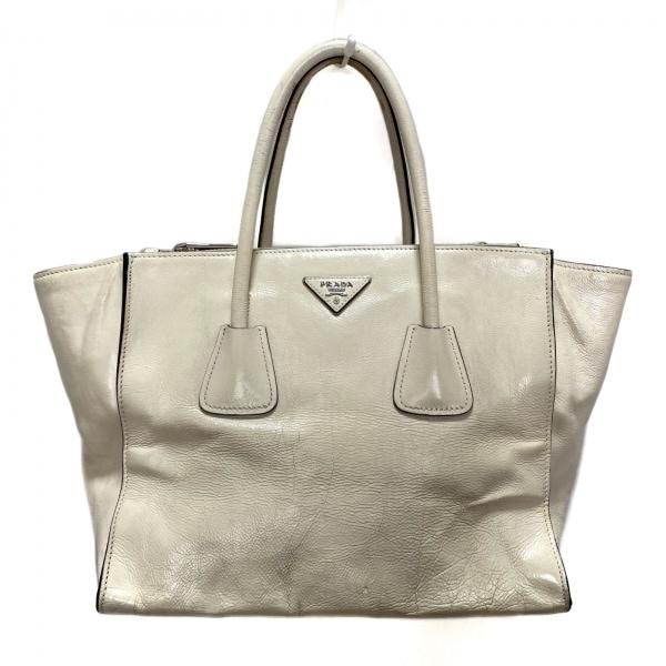 プラダ PRADA トートバッグ - BN2619 アイボリー レザー 新着 20240405