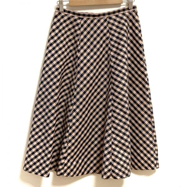 エムズグレイシー M&apos;S GRACY ロングスカート サイズ38 M レディース 美品 - チェック...