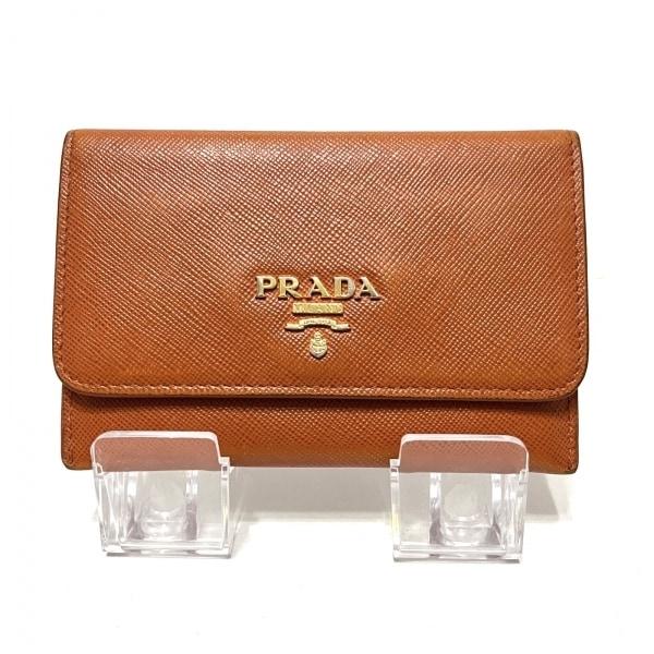 プラダ カードケース - オレンジ レザー 新着 20240603 PRADA