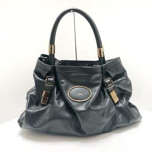 クロエ Chloe トートバッグ ヴィクトリア 黒 レザー 新着 20240410｜brandear