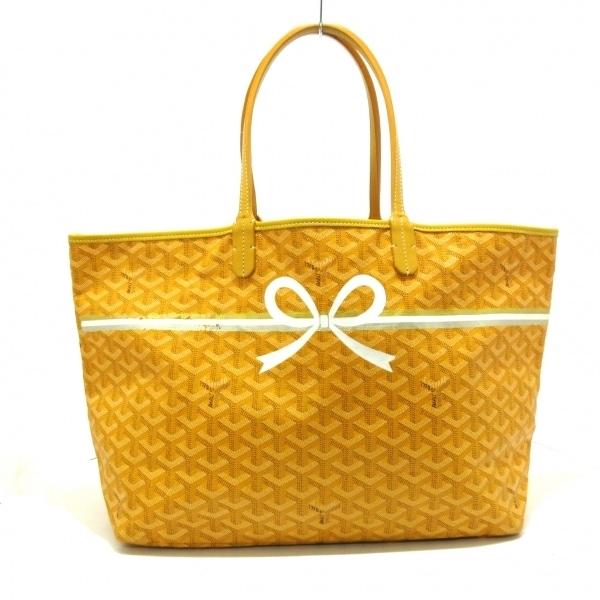 ゴヤール GOYARD トートバッグ レディース サンルイPM イエロー マーカージュ/リボン 新着...