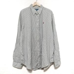 ラルフローレン 長袖シャツ サイズXXL XL メンズ - アイボリー×ブルーグリーン×ブラウン 綿 新着 20240509｜brandear