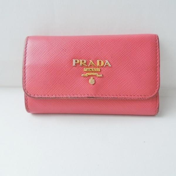 プラダ PRADA キーケース - 1PG222 訳あり ピンク 6連フック レザー 新着 2024...