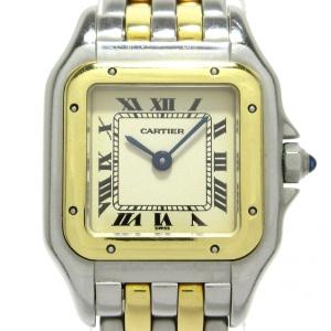 カルティエ Cartier 腕時計 パンテールSM W25029B6 レディース SS×K18YG/2ロウ アイボリー  値下げ 20240503｜brandear