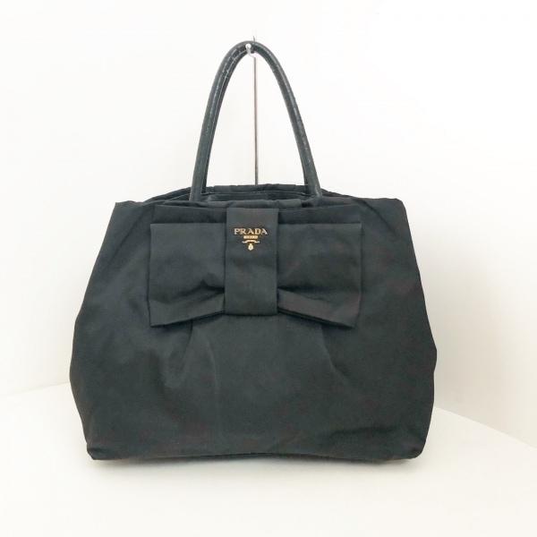 プラダ PRADA トートバッグ - BN1601 訳あり 黒 リボン ナイロン 新着 202405...