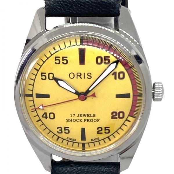 オリス ORIS 腕時計 - 574 7403 26 71 訳あり メンズ ダークイエロー 新着 2...