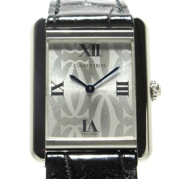 カルティエ 腕時計 美品 タンクソロSM W1019555 レディース 2006年クリスマス限定/社...