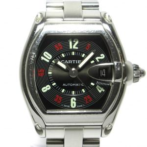 カルティエ Cartier 腕時計 ロードスターLM W62002V3 メンズ SS 黒  値下げ 20240430｜brandear