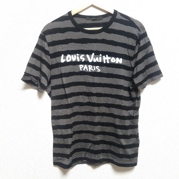 ルイヴィトン LOUIS VUITTON 半袖Tシャツ サイズM メンズ - H2JR10JU5 黒...