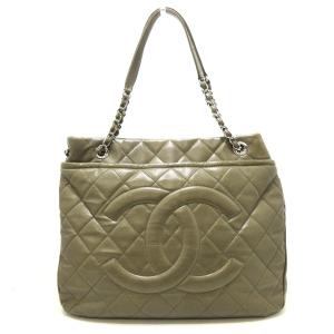 シャネル CHANEL トートバッグ レディース マトラッセ グレーベージュ ソフトキャビアスキン 新着 20240522｜brandear