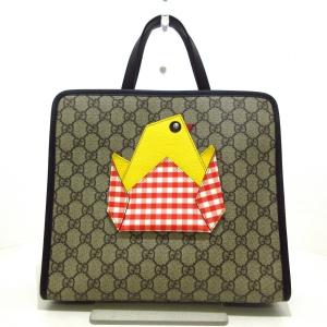 グッチ GUCCI トートバッグ 美品 GGスプリーム/チルドレントート 606192 ヒヨコ 新着...