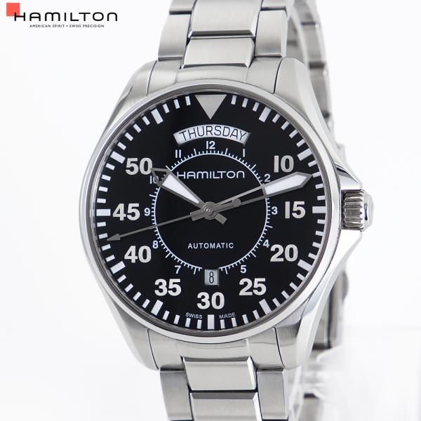 【BF】ハミルトン HAMILTON カーキ パイロット デイデイト オート H64615135 4...