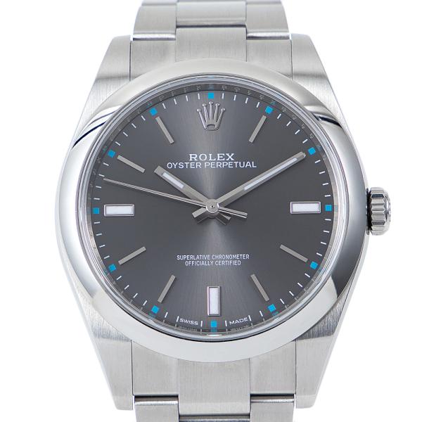 【BF】ロレックス ROLEX オイスター パーペチュアル 114300 ダークロジウム 39mm ...