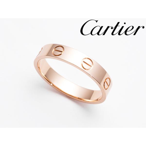 【BF】カルティエ Cartier 指輪 LOVE ラブリング ピンクゴールド PG 750 証明書...