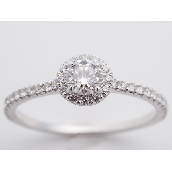 Tiffany ティファニー ソレスト ダイヤ リング 0.23ct G/VVS1/3EX PT95...