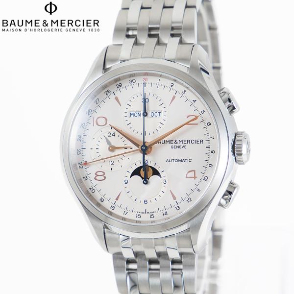 【BF】ボーム＆メルシエ BAUME&amp;MERCIER クリフトン M0A10279 自動巻き シルバ...
