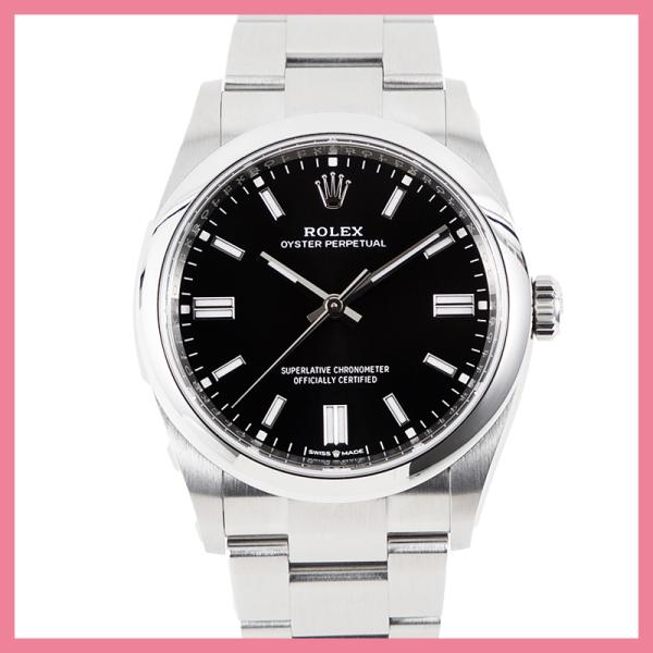 ロレックス オイスター パーペチュアル 36 126000 ブラック 黒文字盤 腕時計 自動巻き メ...