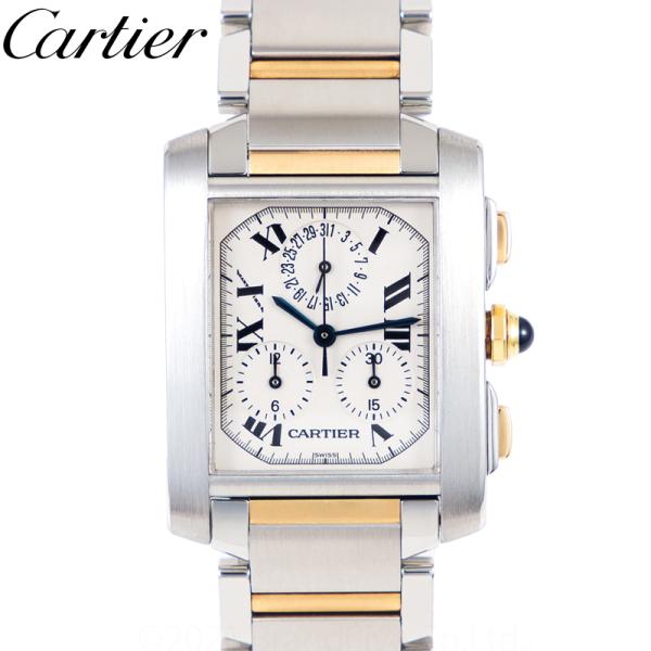 カルティエ Cartier タンクフランセーズ クロノリフレックス W51004Q4 K18YG/S...
