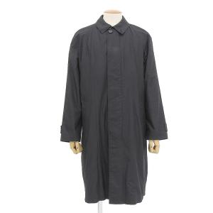 良品 ゼニア Ermenegildo Zegna 現行最高級レザータグ 中綿入り ステンカラー コート 46 LTM40-J69｜brandgoen