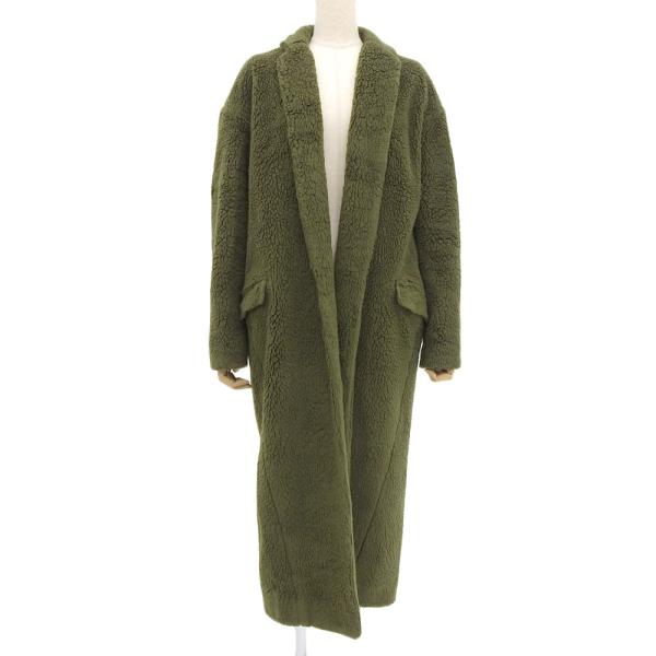 超美品 ヨーコチャン REYC リック 2019年商品 19AW FUR LONG COAT ウール...