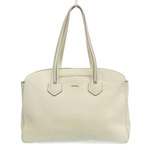 超美品 フルラ Furla 2020年 BAHU ARE バレリーナ レザー 2way ショルダー クロスボディ ハンドバッグ カデナ付 ベージュ レディース 旅 オフィス FURLA（フルラ） 超美品 Furla 2020年 BAHU ARE バレリーナ レザー