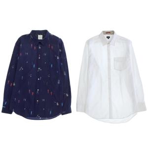 EVISU（エヴィス） カモメ総柄 ボタンダウンシャツ ジャガード デニム