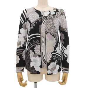 未使用△LEONARD SPORT レオナールスポーツ 総柄 カーディガン 半袖