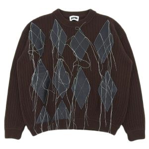 【中古】ウェールズ ボナー WALES BONNER ニット セーター 長袖 コットン S 黄緑 ライトグリーン メンズ ウェールズ ボナー WALES BONNER ニット セーター 長袖 コットン S 黄