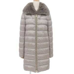 ヘルノ レイヤード ニット切り替え ダウンジャケット PI0573D ベージュ  