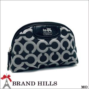 コーチ 化粧ポーチ マディソン オプアート ブラックデニム 小物入れ 46658 COACH 未使用品｜brandhills