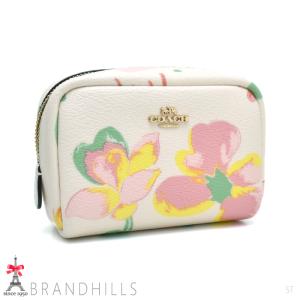 コーチ ポーチ ドリーミーランド フローラルプリント ミニボクシー コスメティックケース C8706 COACH 未使用新品｜brandhills