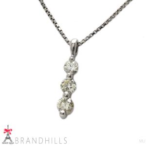 ダイヤモンド 0.30ct ネックレス PT900 PT850 プラチナ 2.7g 美品｜brandhills