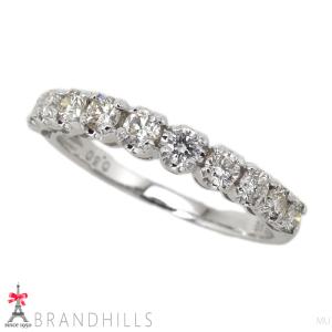 ダイヤモンド 0.50ct リング K18金 WG ホワイトゴールド #10 指輪 1.8g 極美品｜brandhills