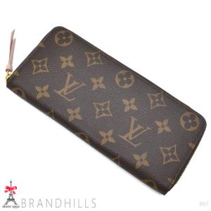 ルイヴィトン 長財布 ポルトフォイユ クレマンス モノグラム ローズバレリーヌ ラウンドファスナー M61298 LOUIS VUITTON 極美品｜brandhills