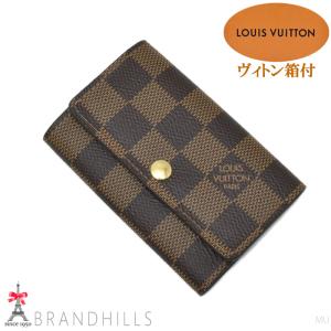 ルイヴィトン キーケース 6連 メンズ レディース ミュルティクレ6 ダミエ エベヌ N62630 LOUIS VUITTON 美品｜brandhills