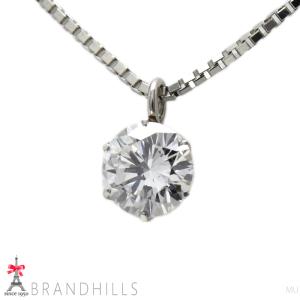 ダイヤモンド 0.323ct ネックレス 一粒 鑑定書付 F-SI2-VG PT900 PT850 プラチナ 2.2g 極美品｜brandhills