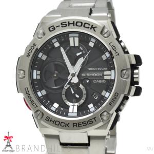 カシオ G-SHOCK 腕時計 G-STEEL ソーラー Bluetooth スマートフォンリンク SS GST-B100D-1AJF CASIO 未使用新品｜brandhills