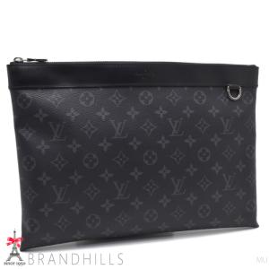 ルイヴィトン クラッチバック メンズ ポシェット ディスカバリー モノグラム エクリプス M62291 LOUIS VUITTON 極美品｜brandhills