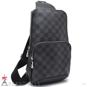 ルイヴィトン ボディバッグ アヴェニュー スリングバッグ ダミエ グラフィット N41719 LOUIS VUITTON 極美品