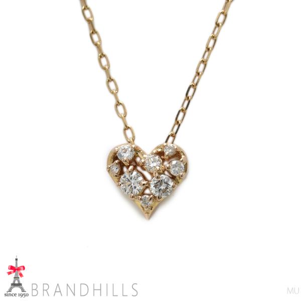 ヴァンドーム青山 ダイヤモンド 0.15ct ネックレス K18金 750PG ピンクゴールド ハー...