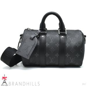 ルイヴィトン ショルダーバッグ キーポル バンドリエール25 モノグラム エクリプス M46271 LOUIS VUITTON ほぼ未使用