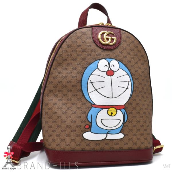 グッチ バックパック レディース ミニGGスプリーム オフディア チェリーレッド ドラえもん 647...