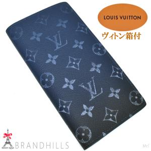 ルイヴィトン 長財布 二つ折り メンズ ポルトフォイユ ブラザ NM モノグラム グラディエント M11546 LOUIS VUITTON 極美品