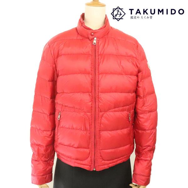 モンクレール MONCLER ライトダウンジャケット レディース サイズ1 レッド 中古AB 271...