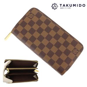 新品 ルイヴィトン LOUIS VUITTON ラウンドファスナー長財布 ジッピーウォレット N41661 ダミエ ライン 275399｜brandland-bundai