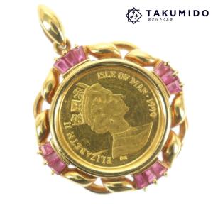 メイプルリーフ金貨 エリザベス2世 1989年 1/10oz コインペンダント  