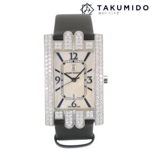 代引不可 ハリーウィンストン HARRY WINSTON 腕時計 アベニュー 310UQW ホワイトゴールド シェル文字盤 中古A 285026